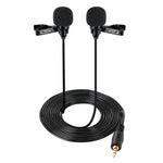 Microphone Lavalier có dây, micro condenser đầu đôi, micro cho hai người hát live trên điện thoại, micro K Song, túi 515PU