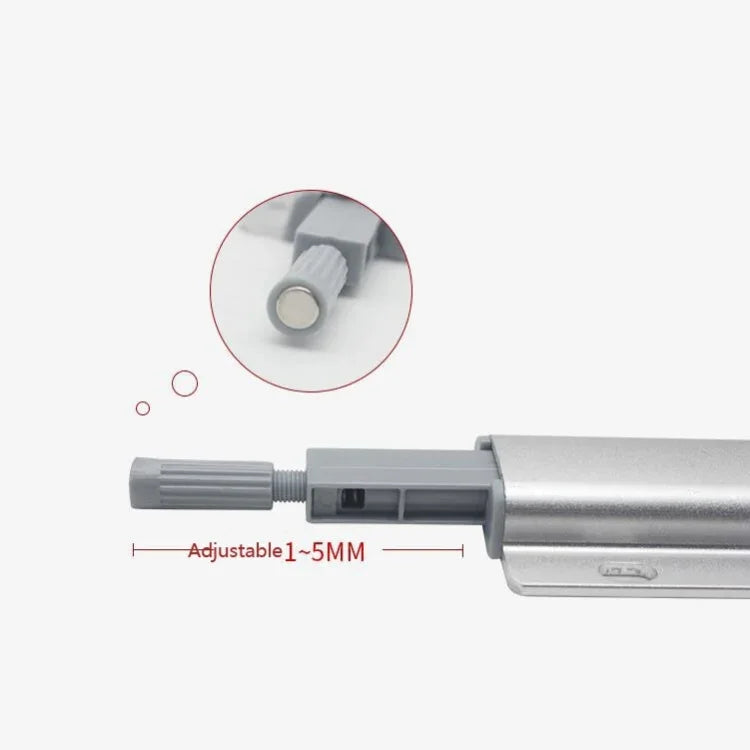 3 cái bộ đẩy kéo cửa tủ quần áo tay cầm tự do hợp kim nhôm, màu vàng, màu bạc