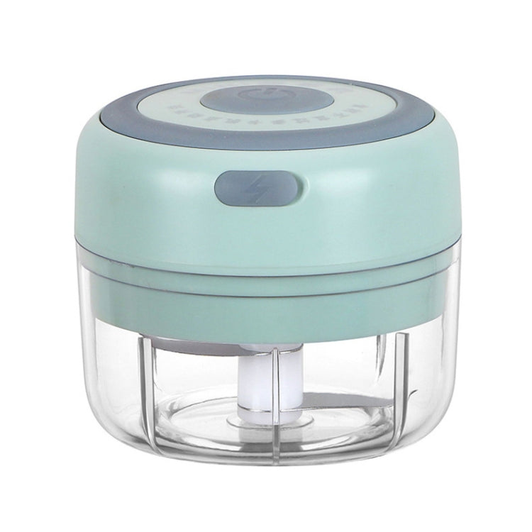 Dụng cụ nghiền tỏi điện USB sạc lại, máy nghiền thức ăn bổ sung, máy nghiền tỏi inox, thiết bị bóc tỏi không dây mini, màu xanh lá, trắng