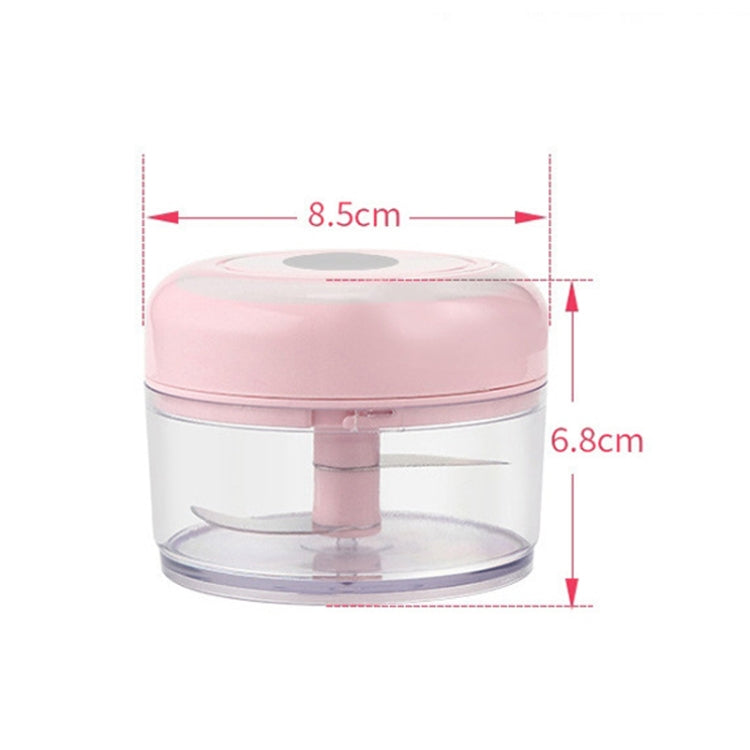 Dụng cụ nghiền tỏi điện USB sạc lại, máy nghiền thức ăn bổ sung, máy nghiền tỏi inox, thiết bị bóc tỏi không dây mini, màu xanh lá, trắng