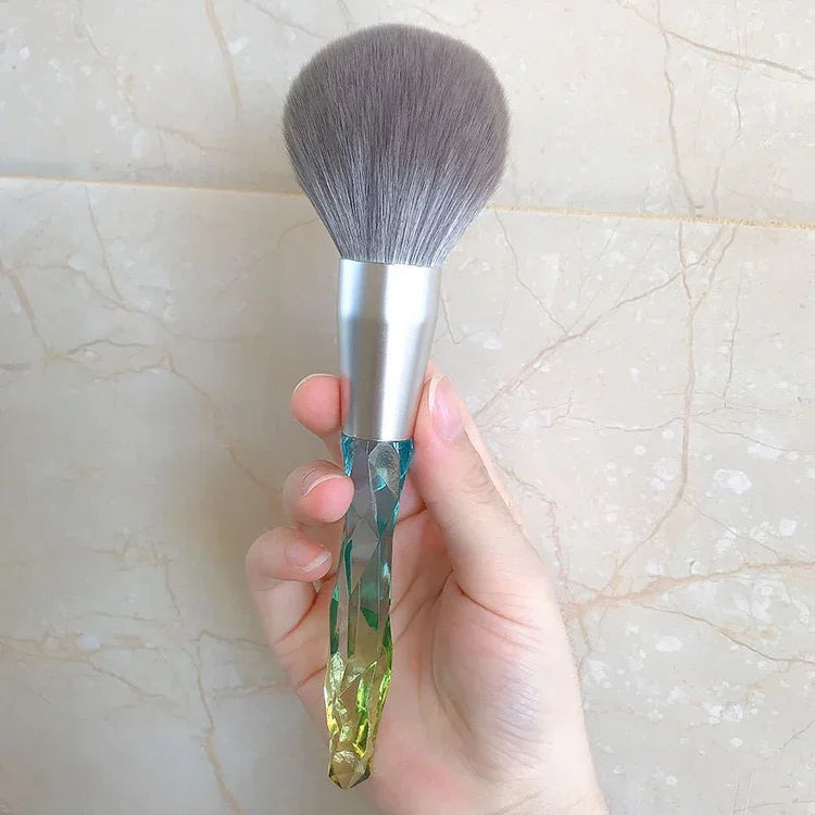 Cọ trang điểm lông tơ bắp ngô có thể rửa được, cọ phấn bột rời màu xanh lá, cọ phấn bột rời màu hồng, bộ 5 cọ mắt màu xanh lá, cọ phấn bột rời màu xanh lá + bộ 5 cọ mắt