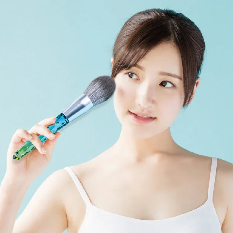 Cọ trang điểm lông tơ bắp ngô có thể rửa được, cọ phấn bột rời màu xanh lá, cọ phấn bột rời màu hồng, bộ 5 cọ mắt màu xanh lá, cọ phấn bột rời màu xanh lá + bộ 5 cọ mắt