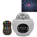 Đèn chiếu laser bầu trời sao Giáng Sinh M2 8W, ánh sáng không gian xoay, họa tiết nước động, đèn ngủ, USB, pin