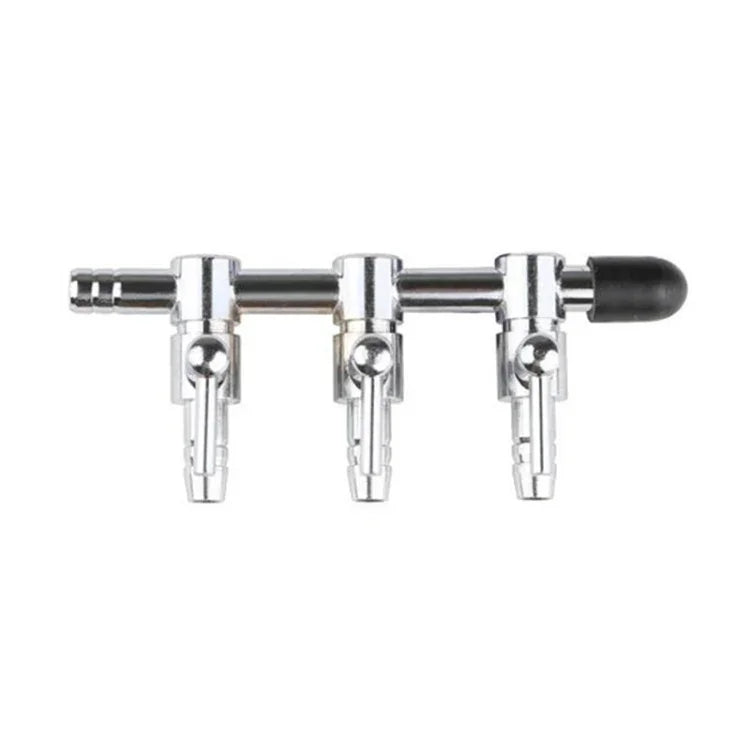 Ống oxy bể cá phân phối bằng thép không gỉ van điều chỉnh oxy, một đầu, hai đầu, ba đầu, bốn đầu, năm đầu, sáu đầu, tám đầu, mười đầu