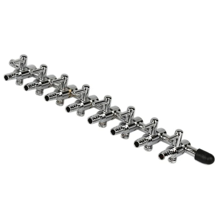 Ống oxy bể cá phân phối bằng thép không gỉ van điều chỉnh oxy, một đầu, hai đầu, ba đầu, bốn đầu, năm đầu, sáu đầu, tám đầu, mười đầu