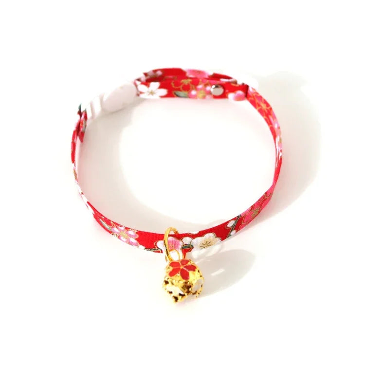 Vòng Cổ Chuông Rỗng Hoa Điều Chỉnh Cho Thú Cưng Phụ Kiện Vòng Cổ Mèo Chó, S 17-32cm
