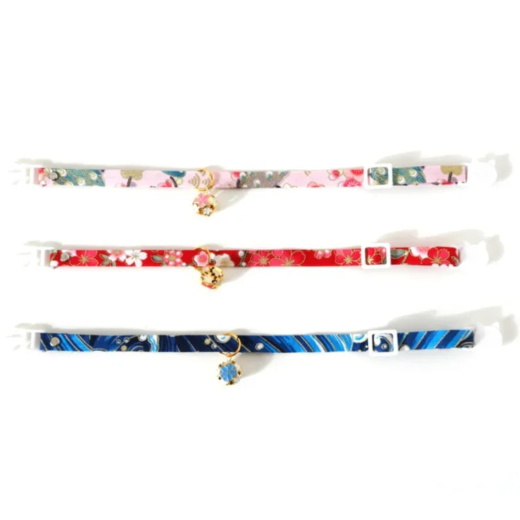 Vòng Cổ Chuông Rỗng Hoa Điều Chỉnh Cho Thú Cưng Phụ Kiện Vòng Cổ Mèo Chó, S 17-32cm