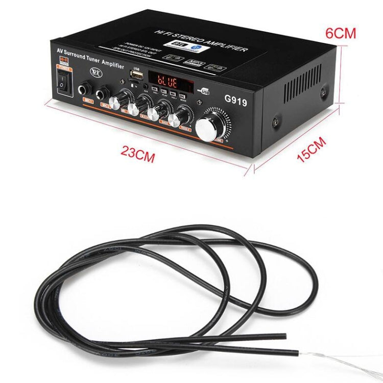 Bộ Khuếch Đại Công Suất Kỹ Thuật Số Thông Minh G919 Tích Hợp Bluetooth / USB / SD / FM Mini, Phích Cắm EU