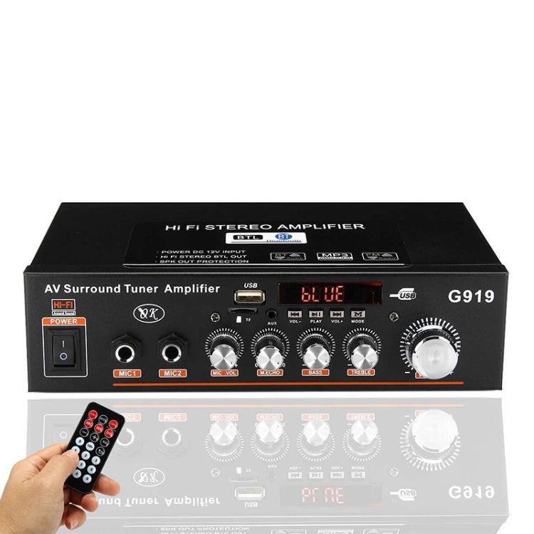 Bộ Khuếch Đại Công Suất Kỹ Thuật Số Thông Minh G919 Tích Hợp Bluetooth / USB / SD / FM Mini, Phích Cắm EU