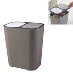 Thùng rác phân loại khô và ướt, giỏ đựng giấy nhà bếp, màu xanh dương, trắng, xám, be