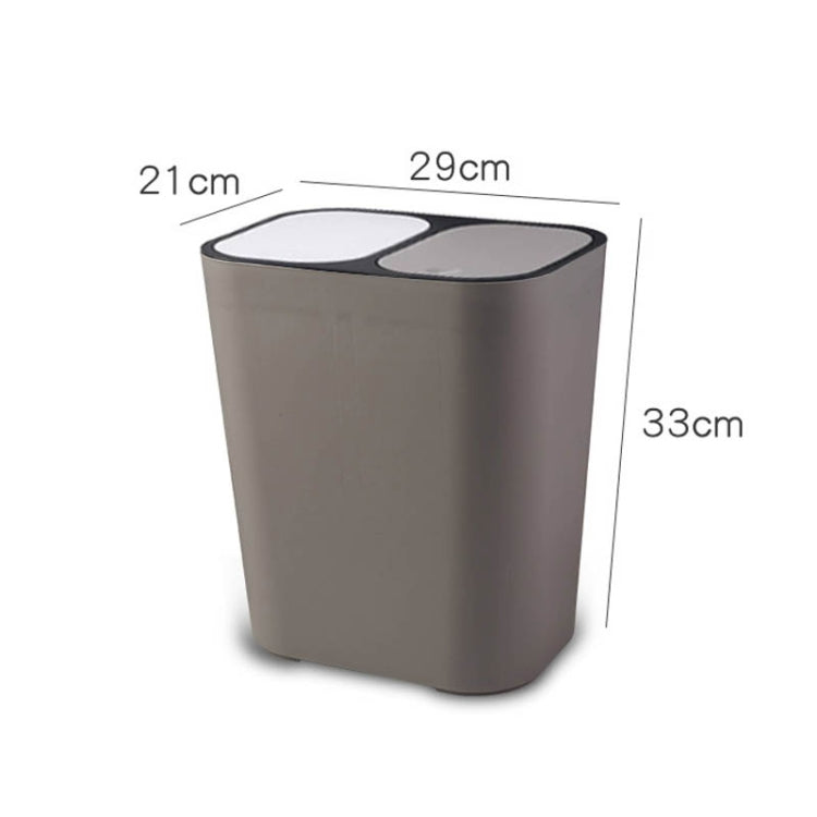 Thùng rác phân loại khô và ướt, giỏ đựng giấy nhà bếp, màu xanh dương, trắng, xám, be