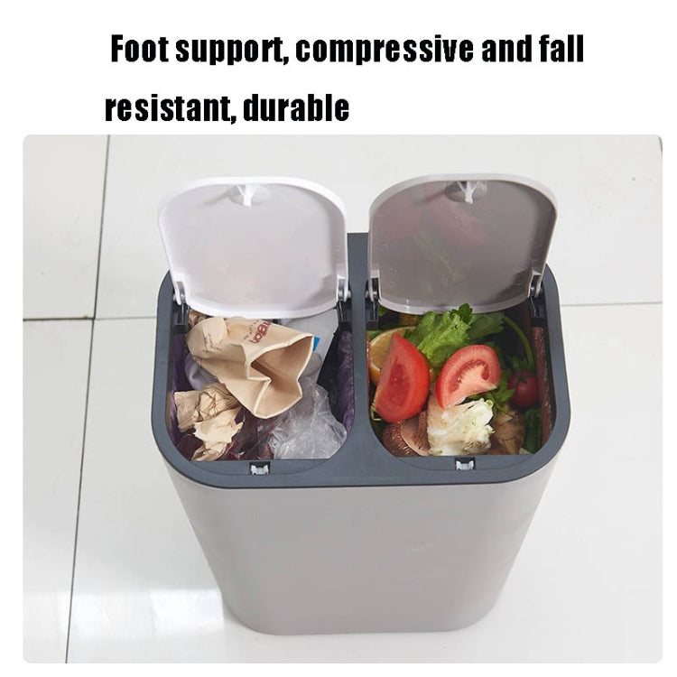 Thùng rác phân loại khô và ướt, giỏ đựng giấy nhà bếp, màu xanh dương, trắng, xám, be