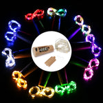 10 đèn dây đồng LED nút chai rượu, chống nước IP44, đèn trang trí kỳ nghỉ, dài 2m, 20 đèn LED