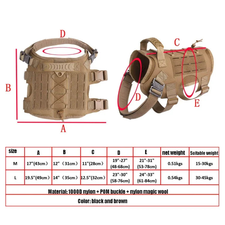 Áo Huấn Luyện Cho Chó, Trang Bị Ngoài Trời, Quần Áo Thú Cưng, M, L