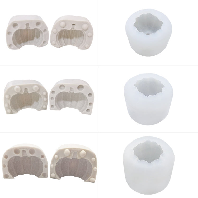 Khuôn silicon nến thơm DIY bánh bí ngô ba chiều Halloween, mã SW-36, SW-37, SW-45, SW-46, SW-47, ZW-57, ZW-109