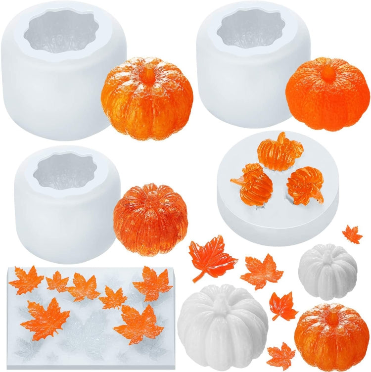 Khuôn silicon nến thơm DIY bánh bí ngô ba chiều Halloween, mã SW-36, SW-37, SW-45, SW-46, SW-47, ZW-57, ZW-109