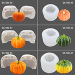 Khuôn silicon nến thơm DIY bánh bí ngô ba chiều Halloween, mã SW-36, SW-37, SW-45, SW-46, SW-47, ZW-57, ZW-109