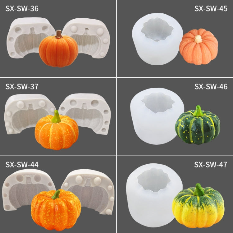Khuôn silicon nến thơm DIY bánh bí ngô ba chiều Halloween, mã SW-36, SW-37, SW-45, SW-46, SW-47, ZW-57, ZW-109