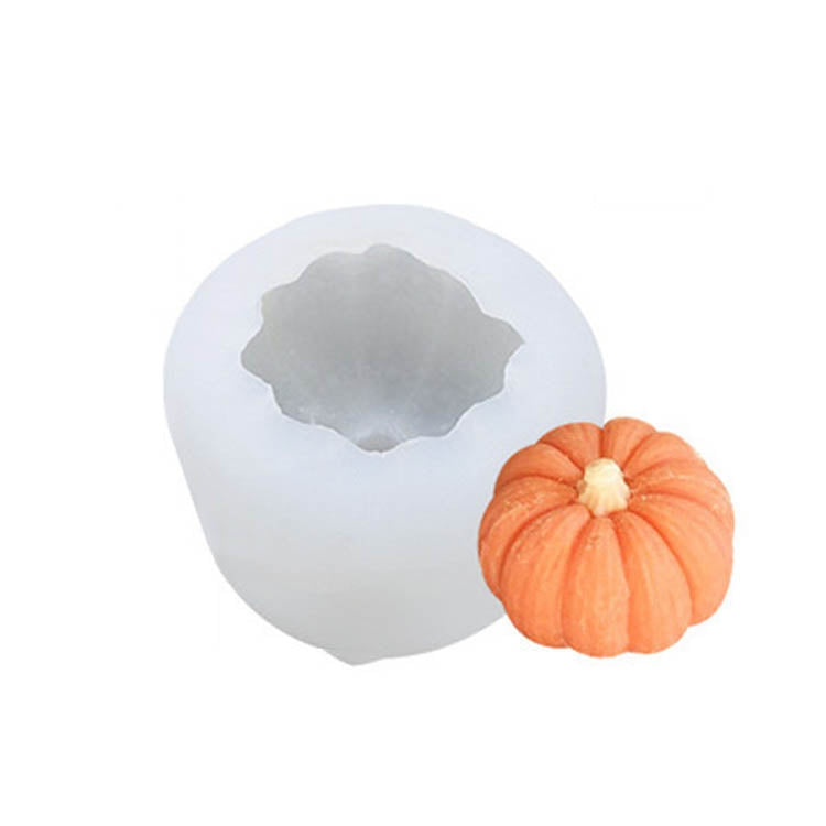 Khuôn silicon nến thơm DIY bánh bí ngô ba chiều Halloween, mã SW-36, SW-37, SW-45, SW-46, SW-47, ZW-57, ZW-109