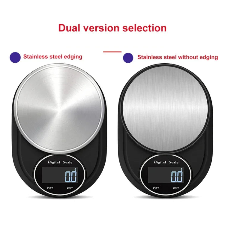 Cân điện tử nhà bếp độ chính xác cao bằng thép không gỉ, Cân trang sức, Viền 5kg/1g, Không viền 5kg/1g, Viền 3kg/0.1g, Không viền 3kg/0.1g, Viền 5kg/0.1g, Không viền 5kg/0.1g