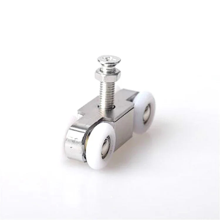 Bánh xe treo cửa trượt thép không gỉ trượt êm ái và chống mài mòn ròng rọc cửa trượt ray treo nylon, 4 bánh, 8 bánh