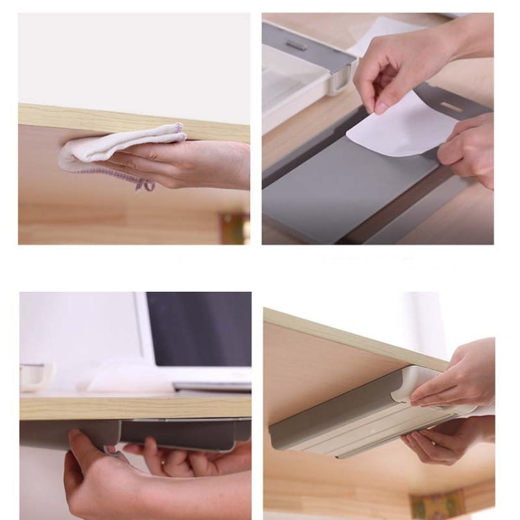 Hộp đựng đồ ngăn kéo dưới bàn làm việc, hộp lưu trữ ẩn trên bàn, hộp đựng văn phòng phẩm cho học sinh