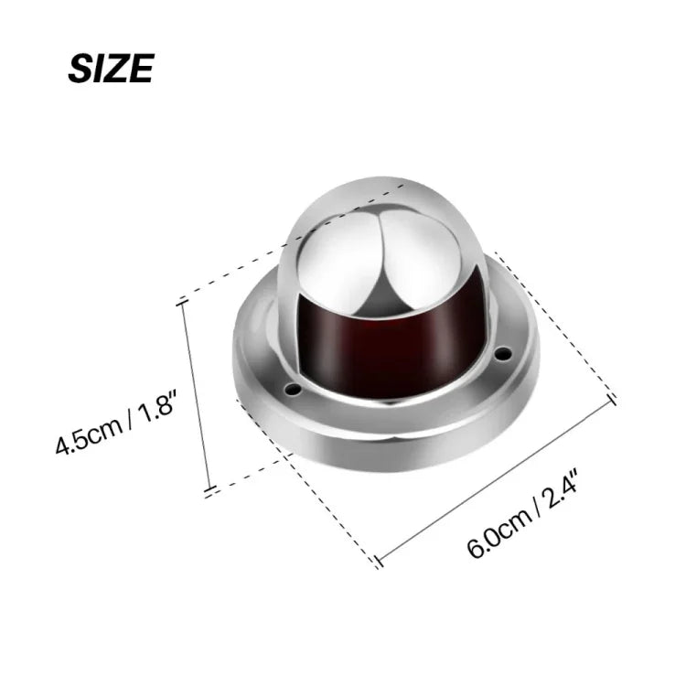 1 cặp đèn LED điều hướng bằng thép không gỉ tín hiệu đỏ xanh cho thuyền biển, đèn cảnh báo du thuyền, DC 12V, 1 cặp 12V