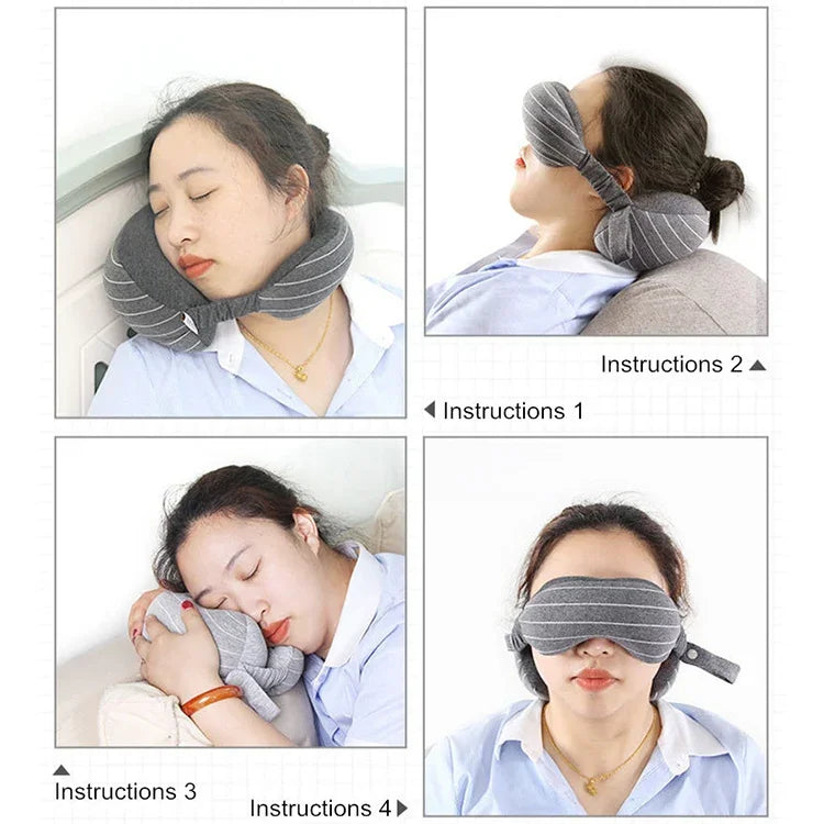 Gối du lịch công sở bảo vệ mắt di động