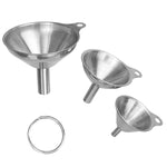 Phễu mini 3 trong 1 bằng thép không gỉ, bộ phân phối chất lỏng tích hợp chống rò rỉ dầu và rượu, chống rò rỉ dầu