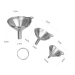 Phễu mini 3 trong 1 bằng thép không gỉ, bộ phân phối chất lỏng tích hợp chống rò rỉ dầu và rượu, chống rò rỉ dầu