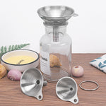 Phễu mini 3 trong 1 bằng thép không gỉ, bộ phân phối chất lỏng tích hợp chống rò rỉ dầu và rượu, chống rò rỉ dầu