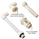 K-210 Swimming Pool Decoration Accessories Swimming Pool Adjustable Height Direction Small Waterfall Fountain, Waterfall Fountain Accessories