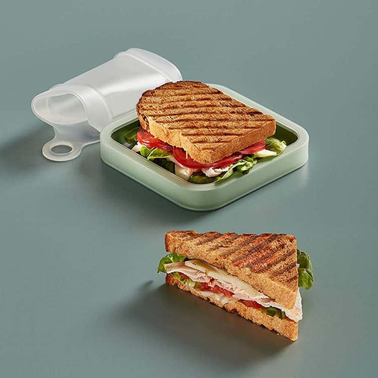 Hộp cơm trưa sandwich toast Bento hộp ăn trưa di động mang đi cho học sinh, nhân viên văn phòng, dung tích 301-500ml