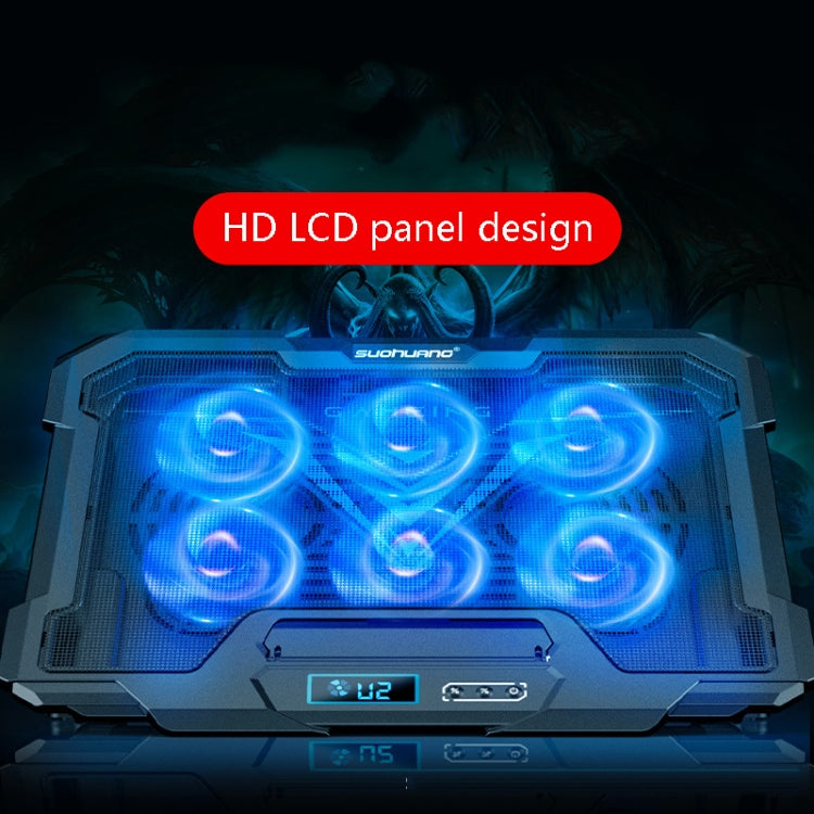 Giá đỡ quạt làm mát máy tính xách tay chơi game Suohuang, đế làm mát và quạt thải cho máy tính xách tay