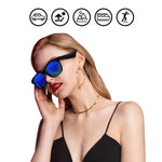 Kính râm âm thanh Bluetooth thông minh A12, kính Bluetooth, màu xanh dương, đen, xanh lá, đỏ vàng, bạc