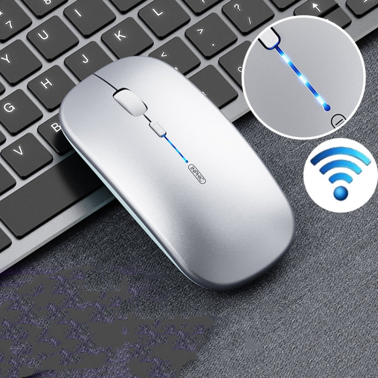 Chuột không dây văn phòng Inphic PM1 im lặng cho laptop, hiển thị pin