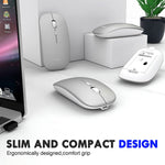 Chuột không dây văn phòng Inphic PM1 im lặng cho laptop, hiển thị pin