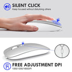 Chuột không dây văn phòng Inphic PM1 im lặng cho laptop, hiển thị pin