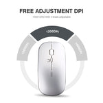 Chuột không dây văn phòng Inphic PM1 im lặng cho laptop, hiển thị pin