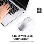 Chuột không dây văn phòng Inphic PM1 im lặng cho laptop, hiển thị pin