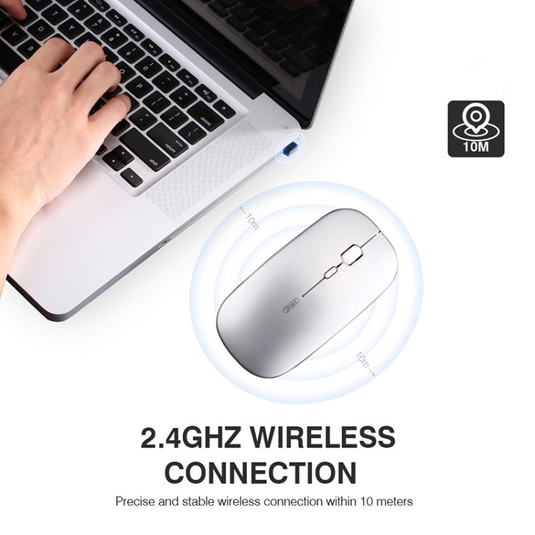 Chuột không dây văn phòng Inphic PM1 im lặng cho laptop, hiển thị pin