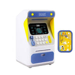 Hộp gửi tiền ATM mô phỏng nhận diện khuôn mặt, két tiền cuộn tự động mật khẩu mô phỏng, màu cam (phiên bản pin), màu xanh dương (phiên bản pin), màu cam (phiên bản sạc), màu xanh dương (phiên bản sạc)