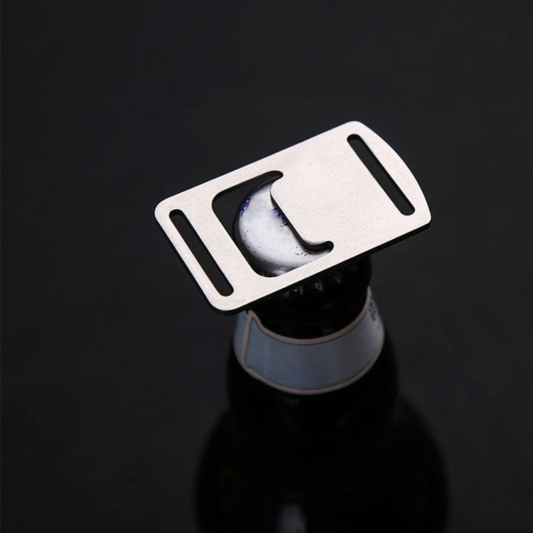20 dụng cụ mở nắp chai dây ruy băng bằng thép không gỉ, mở nắp chai thẻ, móc khóa balo ngoài trời, 20 cái thẻ