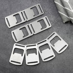 20 dụng cụ mở nắp chai dây ruy băng bằng thép không gỉ, mở nắp chai thẻ, móc khóa balo ngoài trời, 20 cái thẻ