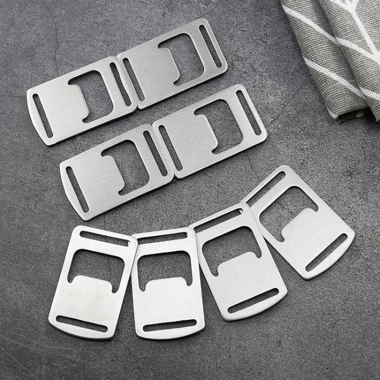 20 dụng cụ mở nắp chai dây ruy băng bằng thép không gỉ, mở nắp chai thẻ, móc khóa balo ngoài trời, 20 cái thẻ