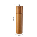 Dụng cụ xay tiêu gỗ gia dụng, chai gia vị muối biển thủ công, dụng cụ nhà bếp, kiểu 1