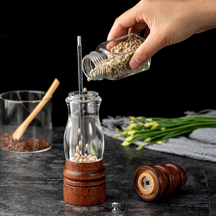 Dụng cụ xay tiêu hình ngọn hải đăng gỗ, dụng cụ xay muối biển thủ công gia dụng, kiểu 2