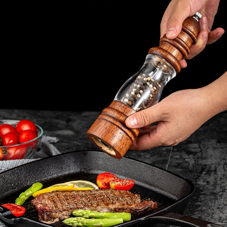 Dụng cụ xay tiêu hình ngọn hải đăng gỗ, dụng cụ xay muối biển thủ công gia dụng, kiểu 2