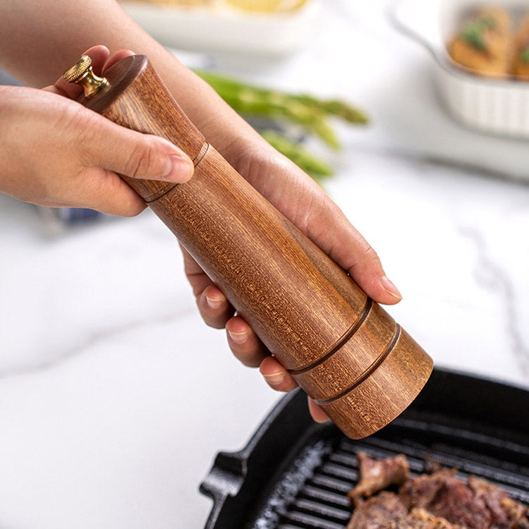 Máy xay tiêu bằng gỗ dùng trong nhà bếp, thủ công, xay tiêu đen, lọ gia vị, kiểu 3, 5 inch, kiểu 3, 8 inch