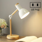 Đèn bàn bảo vệ mắt ký túc xá T1062 đèn gỗ bên giường phòng ngủ, phích cắm Mỹ, phích cắm EU, phích cắm Anh, phích cắm Úc